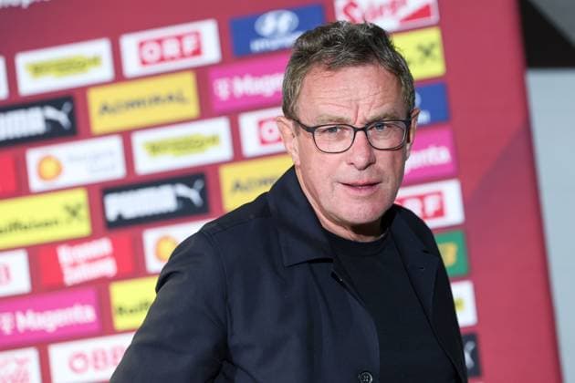 Sport Themen der Woche KW40 Sport Bilder des Tages SOCCER - EURO 2024 Quali, AUT vs BEL, AZE vs AUT, preview VIENNA,AUSTRIA,02.OCT.23 - SOCCER - European Qualifiers 2024, OEFB international match, Länderspiel, Nationalmannschaft Austria vs Belgium, Azerbaijan vs Austria, press conference, PK, Pressekonferenz squad nomination. Image shows head coach Ralf Rangnick (AUT).  GEPAxpictures xArminxRauthner