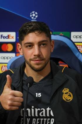 October 2, 2023, NAPOLI, CAMPANIA, ITALIA: 2 10 2023 Naples, Diego Armando Maradona Stadium, press conference, PK, Pressekonferenz for the champions match between Napoli and Real Madrid.In photo: Valverde of Real Madrid NAPOLI ITALIA - ZUMAs236 20231002_aap_s236_009 Copyright: xFabioxSassox