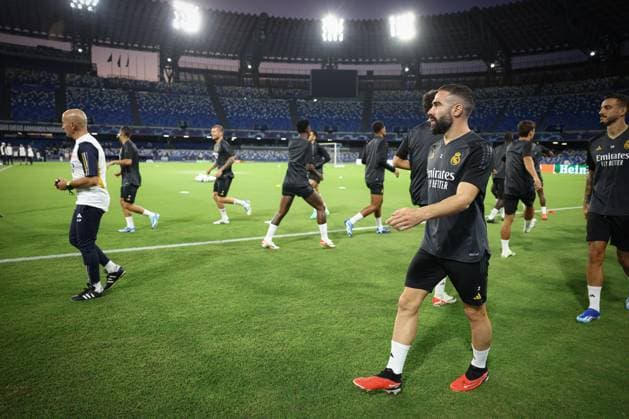 Foto Alessandro Garofalo LaPresse 02 ottobre 2023 Napoli, Italia calcio Champions League 2023 2024 - stadio Diego Armando Maradona allenamento Real Madrid Nella foto: Daniel Carvajal (Real Madrid) 02 October 2023 Naples, Italy sport football Champions League 2023 2024 - Diego Armando Maradona stadium training session Real Madrid In the picture: Daniel Carvajal (Real Madrid)  Copyright: xAlessandroxGarofalo LaPressex