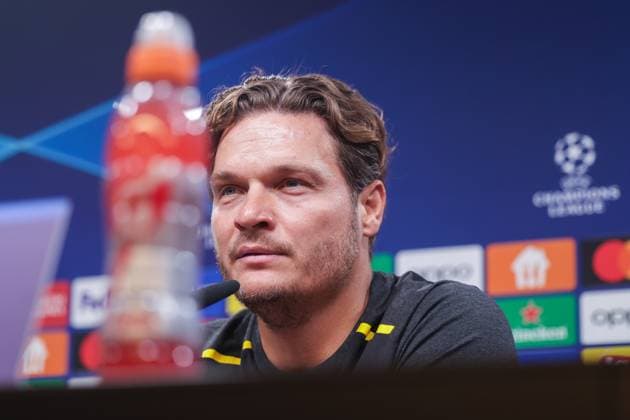 03.10.2023, Fussball, Saison 2023 2024, UCL, UEFA Champions League, Gruppenphase, 2. Spieltag, Borussia Dortmund - AC Milan, Cheftrainer Edin Terzic (Borussia Dortmund), Dortmund Signal Iduna Park NRW Deutschland xRHR-FOTO DEx Copyright: DennisxEwert RHR-FOTOx RHR-FOTO DE