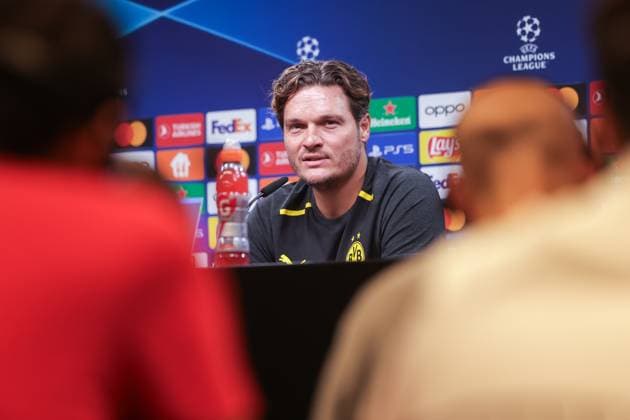 03.10.2023, Fussball, Saison 2023 2024, UCL, UEFA Champions League, Gruppenphase, 2. Spieltag, Borussia Dortmund - AC Milan, Cheftrainer Edin Terzic (Borussia Dortmund), Dortmund Signal Iduna Park NRW Deutschland xRHR-FOTO DEx Copyright: DennisxEwert RHR-FOTOx RHR-FOTO DE