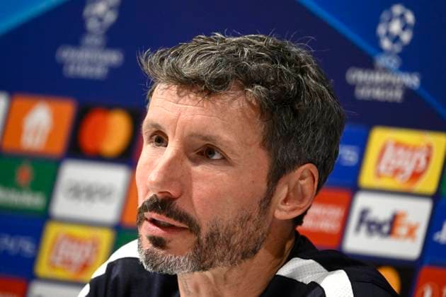 Media activities R Antwerp FC - Champions League 03 10 2023 ANTWERPEN, BELGIUM - OCTOBER 03 : Van Bommel Mark head coach of Antwerp FC pictured during a press conference, PK, Pressekonferenz of Royal Antwerp FC prior to the UEFA Champions League match between Royal Antwerp FC and Shaktar Donetsk on October 3, 2023 in Antwerpen, Belgium, 03 10 2023 Antwerpen Belgium  Copyright: xPeterxDexVoechtx