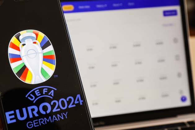 EURO 2024 tickets go on general sale Photo taken on October 2023 in Zagreb, Croatia shows illustration for ticket applications for UEFA EURO, EM, Europameisterschaft,Fussball 2024 through the official UEFA ticketing platform. Over 1.2 million tickets will be available in the application period from 3 October until 26 October 2023. LukaxStanzl PIXSELL