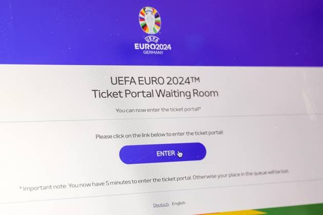 EURO 2024 tickets go on general sale Photo taken on October 2023 in Zagreb, Croatia shows illustration for ticket applications for UEFA EURO, EM, Europameisterschaft,Fussball 2024 through the official UEFA ticketing platform. Over 1.2 million tickets will be available in the application period from 3 October until 26 October 2023. LukaxStanzl PIXSELL