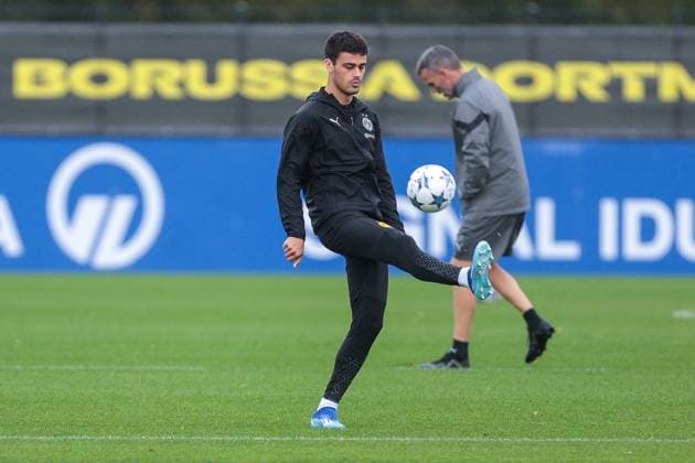 03.10.2023, Fussball, Saison 2023 2024, 1. Bundesliga, Training Borussia Dortmund, Giovanni Reyna (Borussia Dortmund), Dortmund Trainingsgelände BVB NRW Deutschland xRHR-FOTO DEx Copyright: DennisxEwert RHR-FOTOx RHR-FOTO DE