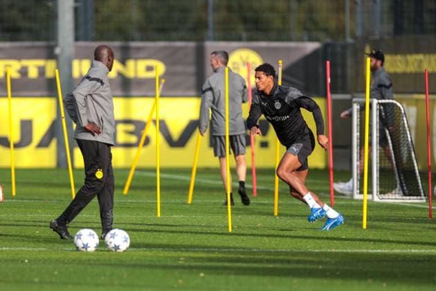 03.10.2023, Fussball, Saison 2023 2024, 1. Bundesliga, Training Borussia Dortmund,Sebastien Haller (Borussia Dortmund), Dortmund Trainingsgelände BVB NRW Deutschland xRHR-FOTO DEx Copyright: DennisxEwert RHR-FOTOx RHR-FOTO DE