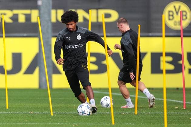 03.10.2023, Fussball, Saison 2023 2024, 1. Bundesliga, Training Borussia Dortmund, Karim Adeyemi (Borussia Dortmund), Dortmund Trainingsgelände BVB NRW Deutschland xRHR-FOTO DEx Copyright: DennisxEwert RHR-FOTOx RHR-FOTO DE