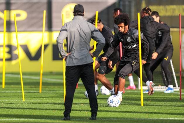 03.10.2023, Fussball, Saison 2023 2024, 1. Bundesliga, Training Borussia Dortmund, Karim Adeyemi (Borussia Dortmund), Dortmund Trainingsgelände BVB NRW Deutschland xRHR-FOTO DEx Copyright: DennisxEwert RHR-FOTOx RHR-FOTO DE