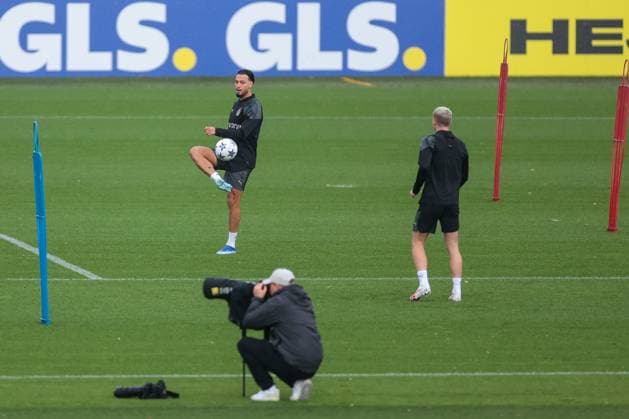 03.10.2023, Fussball, Saison 2023 2024, 1. Bundesliga, Training Borussia Dortmund, Ramy Bensebaini (Borussia Dortmund), Dortmund Trainingsgelände BVB NRW Deutschland xRHR-FOTO DEx Copyright: DennisxEwert RHR-FOTOx RHR-FOTO DE