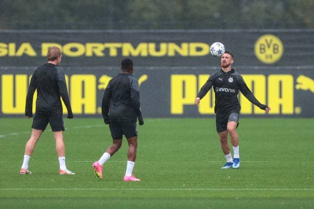 03.10.2023, Fussball, Saison 2023 2024, 1. Bundesliga, Training Borussia Dortmund, Salih Özcan (Borussia Dortmund), Dortmund Trainingsgelände BVB NRW Deutschland xRHR-FOTO DEx Copyright: DennisxEwert RHR-FOTOx RHR-FOTO DE
