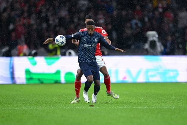 03.10.2023, Fussball, Champions League, 2. Spieltag, Saison 2023 2024, 1.FC Union Berlin - Sporting Braga, Simon Banza (SC Braga) xRHR-FOTO TKx Copyright: RHR-FOTOx RHR-FOTO TK