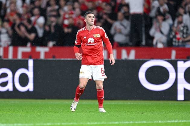 03.10.2023, Fussball, Champions League, 2. Spieltag, Saison 2023 2024, 1.FC Union Berlin - Sporting Braga, Robin Gosens (Union Berlin) xRHR-FOTO TKx Copyright: RHR-FOTOx RHR-FOTO TK