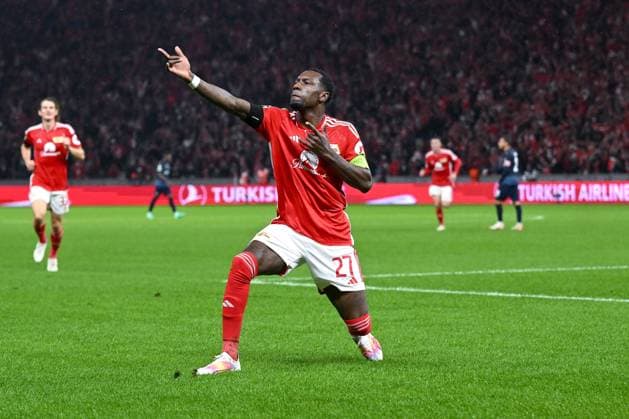 03.10.2023, Fussball, Champions League, 2. Spieltag, Saison 2023 2024, 1.FC Union Berlin - Sporting Braga, Sheraldo Becker (Union Berlin) freut sich über das Tor zum 1:0. xRHR-FOTO TKx Copyright: RHR-FOTOx RHR-FOTO TK