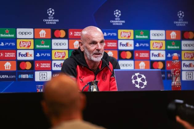 03.10.2023, Fussball, Saison 2023 2024, UCL, UEFA Champions League, Walkaround, Pressekonferenz AC Milan, Trainer Stefano Pioli (AC Milan), Dortmund Signal Iduna Park, NRW Deutschland xRHR-FOTO DEx Copyright: DennisxEwert RHR-FOTOx RHR-FOTO DE