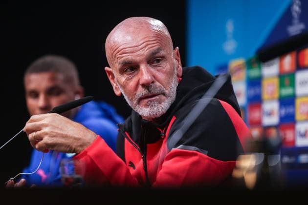 03.10.2023, Fussball, Saison 2023 2024, UCL, UEFA Champions League, Walkaround, Pressekonferenz AC Milan, Trainer Stefano Pioli (AC Milan), Dortmund Signal Iduna Park, NRW Deutschland xRHR-FOTO DEx Copyright: DennisxEwert RHR-FOTOx RHR-FOTO DE