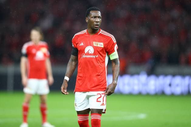 03.10.2023, xtgx, Fussball, UEFA Champions League, 1.FC Union Berlin - Sporting Braga emspor, v.l. Sheraldo Becker (Union Berlin, 27) (DFL DFB REGULATIONS PROHIBIT ANY USE OF PHOTOGRAPHS as IMAGE SEQUENCES and or QUASI-VIDEO) Olympiastadion
