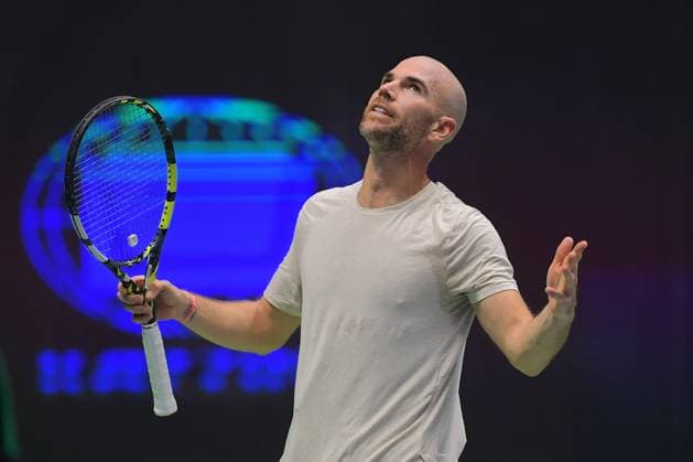 Adrian Mannarino TENNIS : Tournoi d Astana - Finale - ATP, Tennis Herren 250 - 03 10 2023 AndreyUdartsev Panoramic 