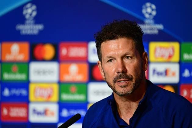 MADRID - Atletico Madrid coach Diego Simeone of Atletico Madrid during Atletico Madrid s press conference, PK, Pressekonferenz ahead of the UEFA Champions League match against Feyenoord at Estadio Metropolitano on October 3, 2023 in Madrid, Spain. ANP OLAF KRAAK UEFA Champions League 2023 24 MD-1 2023 2024 xVIxANPxSportx xxANPxIVx 480134468 originalFilename: 480134468.jpg