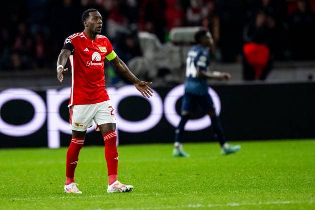 03.10.2023, xfrx, Fussball UEFA Champions League, Union Berlin - Sporting Braga emspor, v.l. Sheraldo Becker (Union Berlin) (DFL DFB REGULATIONS PROHIBIT ANY USE OF PHOTOGRAPHS as IMAGE SEQUENCES and or QUASI-VIDEO) Berlin