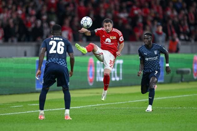 03.10.2023, Fussball, Champions League, 2. Spieltag, Saison 2023 2024, 1.FC Union Berlin - Sporting Braga, Josip Juranovic (Union Berlin) xRHR-FOTO TKx Copyright: RHR-FOTOx RHR-FOTO TK