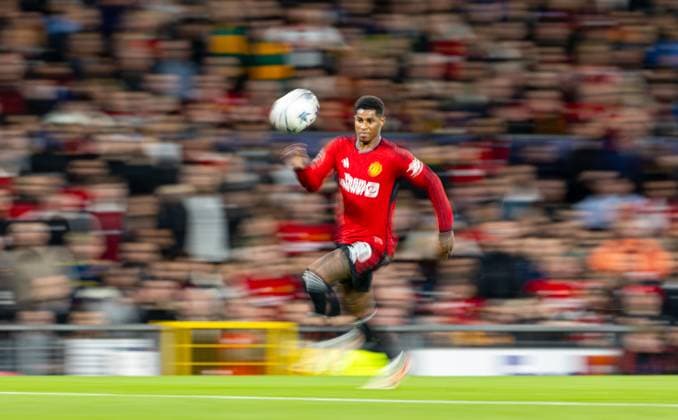 Football - UEFA Champions League - Group A - Manchester United, ManU FC v Galatasaray S.K. MANCHESTER, ENGLAND - Tuesday, October 3, 2023: Manchester United s Marcus Rashford during the UEFA Champions League Group A match between Manchester United FC and Galatasaray S.K. at Old Trafford. MANCHESTER Old Trafford GREATER MANCHESTER ENGLAND  Copyright: xDavidxRawcliffex P2023-10-03-Man_Utd_Galatasaray-19
