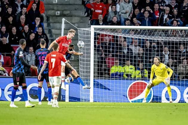EINDHOVEN, Netherlands, 03-10-2023, SPO, Philips stadium, Champions League, season 2023 2024, PSV player Luuk de Jong during the match PSV - Sevilla, Netherlands, Eindhoven on 3 oktober 2023 PSV - Sevilla  x22613435x Copyright: