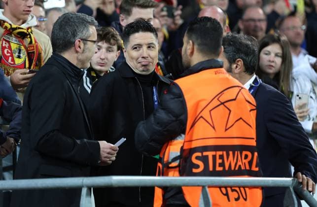Lens, France, 3rd October 2023. Ex Arsenal player, Samir Nasri during the UEFA Champions League match at the Estadio Bollaert Delelis, Lens. Picture credit should read: David Klein Sportimage EDITORIAL USE ONLY. No use with unauthorised audio, video, data, fixture lists, club league logos or live services. Online in-match use limited to 120 images, no video emulation. No use in betting, games or single club league player publications. SPI-2623-0043