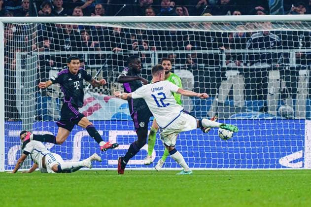 Tor zum 1:0 Lukas Lerager (FC Kopenhagen, 12) DEN, FC Kopenhagen vs. FC Bayern Muenchen, Fussball, Champions League, Gruppe A, Spieltag 2, Saison 2023 2024, 03.10.2023 DEN, FC Kopenhagen vs. FC Bayern Muenchen, Fussball, Champions League, Gruppe A, Spieltag 2, Saison 2023 2024, 03.10.2023 Kopenhagen Copyright: xEibner-Pressefoto MarcelxvonxFehrnx EP_MFN