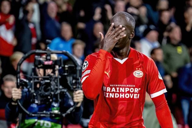 EINDHOVEN, Netherlands, 03-10-2023, SPO, Philips stadium, Champions League, season 2023 2024, during the match PSV - Sevilla, Netherlands, Eindhoven on 3 oktober 2023 PSV - Sevilla  x22614582x Copyright: