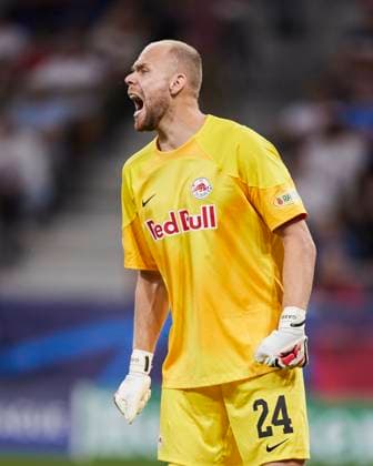 FC Red Bull Salzburg v Real Sociedad: Group D - UEFA Champions League 2023 24 Alexander Schlager of FC Red Bull Salzburg reacts during the UEFA Champions League match between FC Red Bull Salzburg and Real Sociedad at Red Bull Arena on October 3, 2023, in Salzburg, Austria. Salzburg Red Bull Arena Salzburg Austria RL_RBSvRSO_133 Copyright: xRicardoxLarreinax