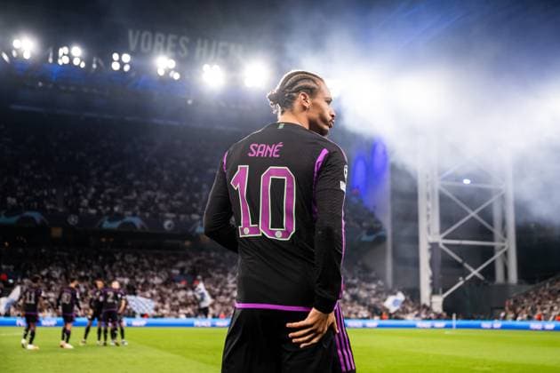 Sport Bilder des Tages 231003 Leroy SanÃ of Bayern Munich ahead of the UEFA Champions League football match between FC Copenhagen and Bayern Munich on October 3, 2023 in Köpenhamn. Photo: Petter Arvidson BILDBYRAN kod PA PA0658 fotboll football soccer fotball champions league fc copenhagen bayern münchen bbeng Bayern Munich fc köpenhamn Copyright: PETTERxARVIDSON BB231003PA195