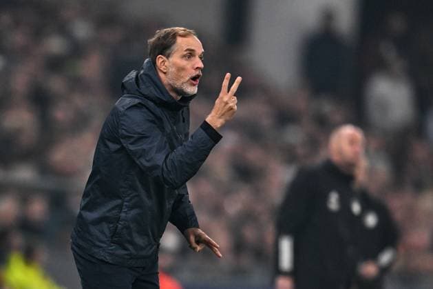 COPENHAGEN, DENMARK - OCTOBER 3: Head coach Thomas Tuchel of Bayern Munich gesture during the UEFA Champions League match between F.C. Copenhagen and FC Bayern Munchen at Parken Stadium on October 3, 2023 in Copenhagen, Denmark. Photo by Sebastian Frej F.C. Copenhagen v FC Bayern Munchen: Group A - UEFA Champions League 2023 24 Copyright: xSebastianxFrejx