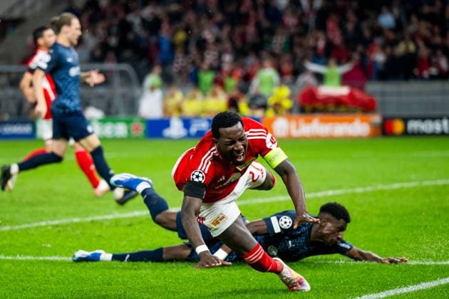 03.10.2023, xfrx, Fussball UEFA Champions League, Union Berlin - Sporting Braga emspor, v.l. Sheraldo Becker (Union Berlin) (DFL DFB REGULATIONS PROHIBIT ANY USE OF PHOTOGRAPHS as IMAGE SEQUENCES and or QUASI-VIDEO) Berlin
