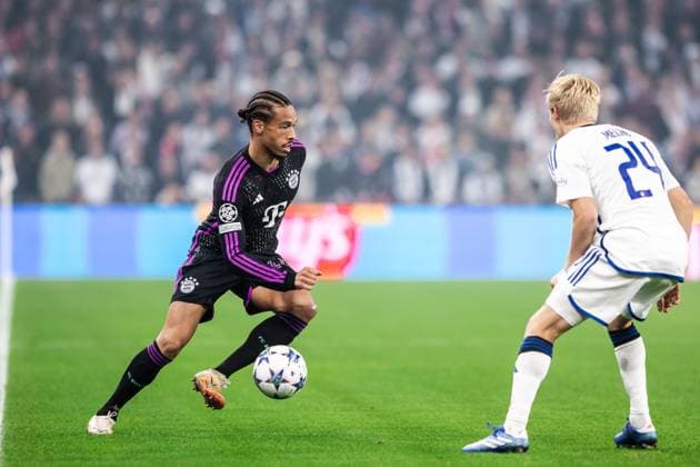 FC Copenhagen v Bayern Munich, UEFA Champions League football, Copenhagen, Denmark Copenhagen, Denmark. 03rd, October 2023. Leroy Sane (10) of Bayern Munich seen during the UEFA Champions League match between FC Copenhagen and Bayern Munich at Parken in Copenhagen. Copenhagen Denmark  Copyright: xGonzalesxPhoto DejanxObretkovicx