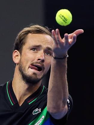 (231004) -- BEIJING, Oct. 4, 2023 -- Russia s Daniil Medvedev competes during the men s singles final between Italy s Jannik Sinner and Russia s Daniil Medvedev at 2023 China Open tennis tournament in Beijing, capital of China, Oct. 4, 2023. ) (SP)CHINA-BEIJING-TENNIS-CHINA OPEN-MEN S SINGLES-FINAL (CN) LuoxYuan 