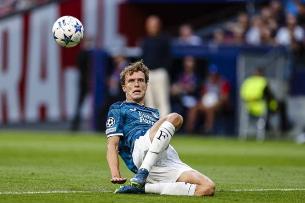 MADRID, 04-10-2023 Stadium Wanda Metropolitano, Champions League Football season 2023 2024 Match between Atletico Madrid and Feyenoord. Feyenoord player Mats Wieffer Atletico Madrid - Feyenoord  x22624033x Copyright: