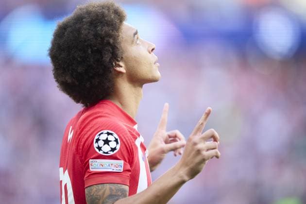 Axel Witsel of Atletico de Madrid FOOTBALL : Atletico Madrid vs Feyenoord Rotterdam - UEFA Ligue des Champions - 04 10 2023 AlvaroMedranda Panoramic 