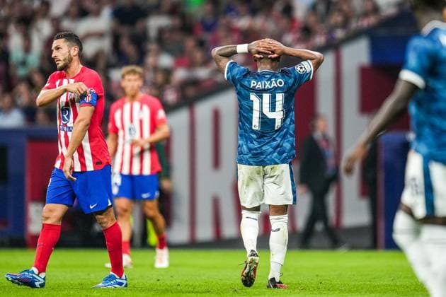 UEFA Champions League: Atletico Madrid v Feyenoord Madrid - Igor Paixao of Feyenoord during the 2nd leg of the UEFA Champions League group stage between Atletico Madrid v Feyenoord at Estadio Metropolitano on 4 October 2023 in Madrid, Spain. Copyright: xYannickxVerhoevenx