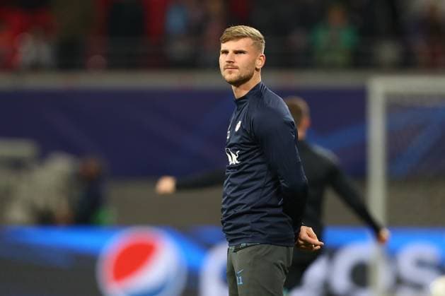 04.10.2023, xtgx, Fussball UEFA Champions League, RB Leipzig - Manchester City emspor, v.l. Timo Werner (Leipzig, 11) (DFL DFB REGULATIONS PROHIBIT ANY USE OF PHOTOGRAPHS as IMAGE SEQUENCES and or QUASI-VIDEO) Leipzig
