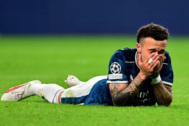 Sport Bilder des Tages MADRID - Quilindschy Hartman of Feyenoord lies on the pitch after the UEFA Champions League match between Atletico Madrid and Feyenoord at Estadio Metropolitano on October 4, 2023 in Madrid, Spain. ANP OLAF KRAAK UEFA Champions League 2023 24 2023 2024 xVIxANPxSportx xxANPxIVx 480240166 originalFilename: 480240166.jpg
