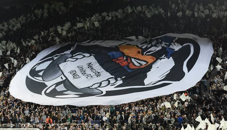 General view of the stadium during the UEFA Champions League match between Newcastle United and Paris Saint Germain at St. James s Park, Newcastle, England on 4 October 2023. Copyright: xAndyxRowlandx PMI-5817-0012