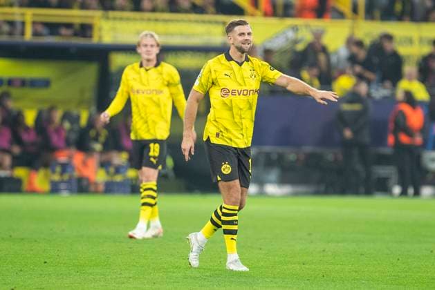 UEFA Champions League, Borussia Dortmund - AC Mailand, 04.10.2023 Niclas Fuellkrug (Borussia Dortmund, 14), UEFA Champions League, Borussia Dortmund - AC Mailand, 2. Gruppenspiel, am 4.10.2023, Signal Iduna Park, Dortmund UEFA regulations prohibit any use of photographs as image sequences and or quasi-video Copyright: xBEAUTIFULxSPORTS Meuselx