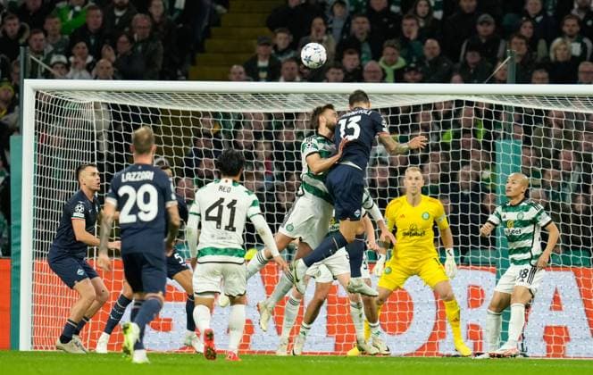 EDITORIAL USE ONLY No use with unauthorised audio, video, data, fixture lists, club league logos or live services. Online in-match use limited to 120 images, no video emulation. No use in betting, games or single club league player publications. Celtic v Lazio, UEFA Champions League, Group E, Football, Celtic Park, Glasgow, UK - 04 Oct 2023 EDITORIAL USE ONLY No use with unauthorised audio, video, data, fixture lists, club league logos or live services. Online in-match use limited to 120 images, no video emulation. No use in betting, games or single club league player publications. Copyright: xStuartxWallace Shutterstockx 14134539m