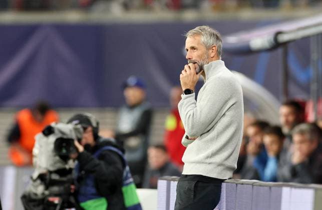 RB Leipzig - Manchester City Champions League Leipzig, 04.10.2023, Red Bull Arena, Champions League, Gruppe G , RB LEIPZIG vs. MANCHESTER CITY FC , Im Bild: Trainer Marco Rose (RB Leipzig) ,