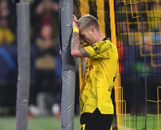 Sport Bilder des Tages 04.10.2023, Dortmund, Germany, Signal-Iduna-Park, Borussia Dortmund vs AC Milan - UEFA Champions League 2023 2024 - Group F, Marco Reus (Borussia Dortmund) enttaeuscht (Foto Ralf Treese) Dortmund Signal-Iduna-Park North Rhine-Westphalia Germany