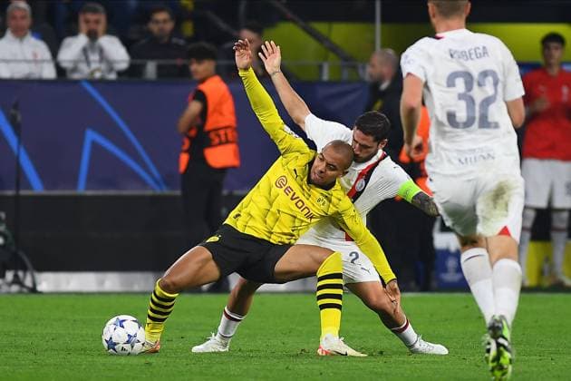 DORTMUND, GERMANY - 04.10.23: Donyell Malen, The match of match UEFA Champion League Borussia Dortmund vs AC Milan at SIGNAL IDUNA PARK  Copyright: xVITALIIxKLIUIEVx