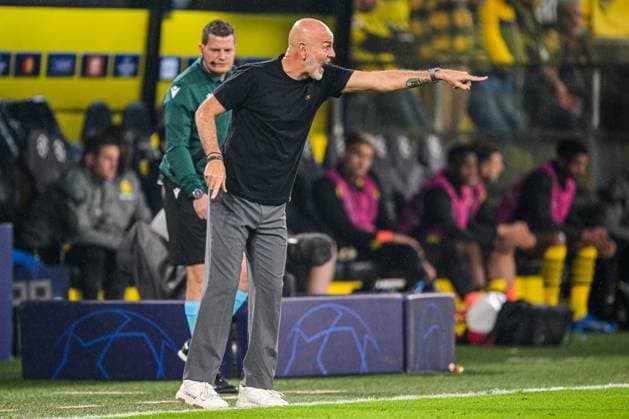 DORTMUND - AC Milan coach Stefano Pioli during the UEFA Champions League match between Borussia Dortmund and AC Milan at Signal Iduna Park on October 4, 2023 in Dortmund, Germany. ANP Hollandse Hoogte UEFA Champions League 2023 24 2023 2024 xVIxANPxSportx xGerritxvanxKeulenxIVx 480248365 originalFilename: 480248365.jpg