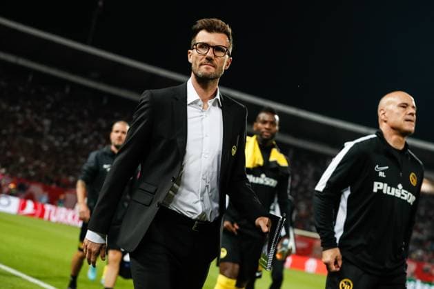 BELGRADE, SERBIA - OCTOBER 4: head coach Raphael Wicky of Young Boys during the UEFA Champions League Group Stage Group G match between FK Crvena zvezda and Young Boys at Stadion Rajko Mitic on October 4, 2023 in Belgrade, Serbia. Belgrade Stadion Rajko Mitic Serbia Copyright: xJustPictures.ch NikolaxKrsticx jp-en-EuSpIm-_G8I2729 20231004