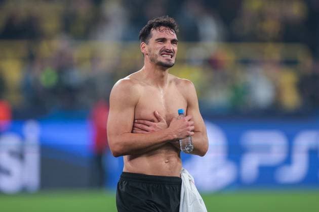 04.10.2023, Fussball, Saison 2023 2024, UEFA Champions League, Gruppenphase, Borussia Dortmund - AC Milan, Mats Hummels (Borussia Dortmund), Dortmund Signal Iduna Park NRW Deutschland xRHR-FOTO DEx Copyright: DennisxEwert RHR-FOTOx RHR-FOTO DE