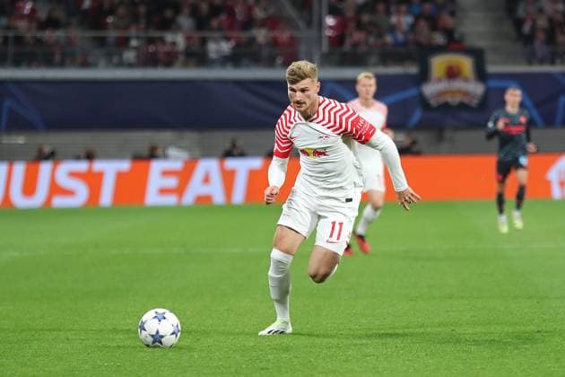 Champions League: RB Leipzig vs. Manchester City, 04.10.23 Timo Werner (11, RB Leipzig) Fussball, UEFA Champions League, Saison 2023 2024: RB Leipzig vs. Manchester City am 04.10.23 in der Red Bull Arena, Leipzig. DFL REGULATIONS PROHIBIT ANY USE OF PHOTOGRAPHS AS IMAGE SEQUENCES AND OR QUASI-VIDEO. Copyright: xBEAUTIFULxSPORTS JanxKaeferx